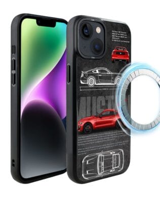 Etui do iPhone 14 Plus IBIZU DropGuard Matt z MagSafe, TechDrive, GT V8 “Coyote”