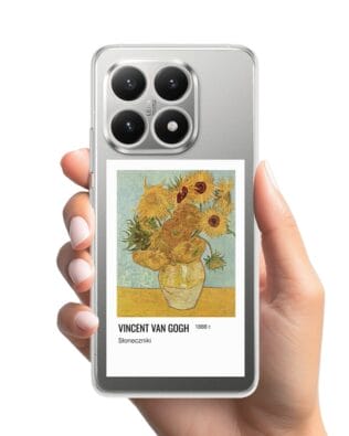 Etui do Xiaomi 15T przeźroczyste, silikonowe Flexi, słoneczniki Van Gogh