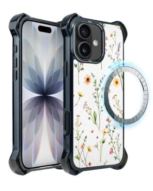 Etui do iPhone 17 IBIZU DropGuard Ultra z MagSafe, Pastel Bloom, Letni bukiet