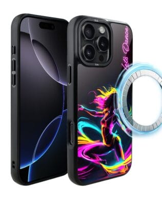 Etui do iPhone 16 Pro Max IBIZU DropGuard Matt z MagSafe, #ElectroMove, Taneczny rytm