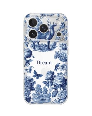 Etui do iPhone 17 Pro przeźroczyste, silikonowe Flexi, Mystic, Dream Deer
