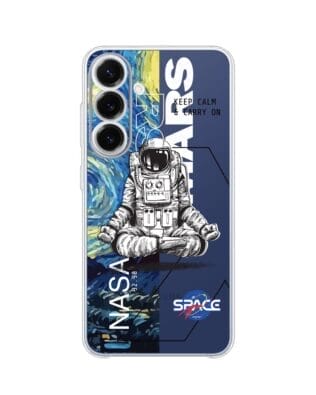 Etui do Samsung Galaxy S25 FE przeźroczyste, silikonowe Flexi, keep calm in Cosmos