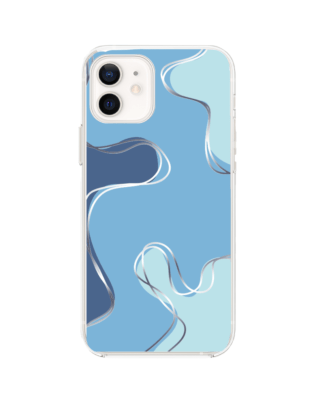 Etui do iPhone 12 przeźroczyste, silikonowe Flexi, spokój oceanu