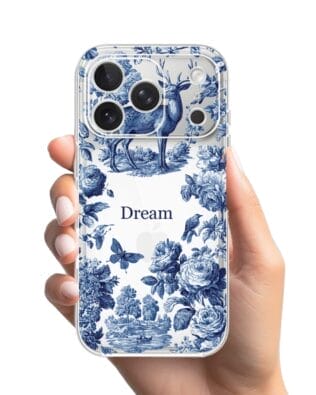 Etui do iPhone 17 Pro przeźroczyste, silikonowe Flexi, Mystic, Dream Deer