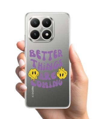 Etui do Xiaomi 15T przeźroczyste, silikonowe Flexi, better things are coming