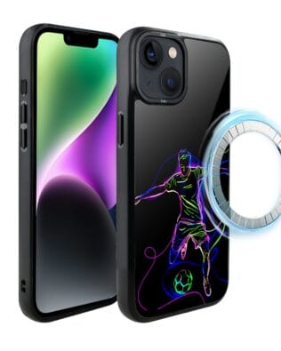 Etui do iPhone 14 Plus IBIZU DropGuard Matt z MagSafe, #ElectroMove, Moc footballu