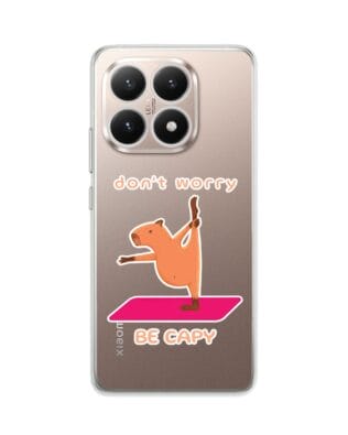 Etui do Xiaomi 15T przeźroczyste, silikonowe Flexi, kapibara