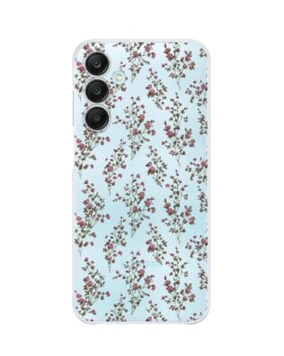 Etui do Samsung Galaxy M35 5G przeźroczyste, silikonowe Flexi, Mini Patterns, Różyczki