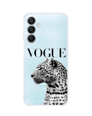 Etui do Samsung Galaxy M35 5G przeźroczyste, silikonowe Flexi, Positive Vibes, Tygrys Vogue