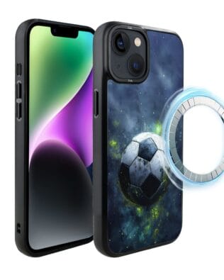 Etui do iPhone 14 IBIZU DropGuard Matt z MagSafe, #Move, Piłka nożna
