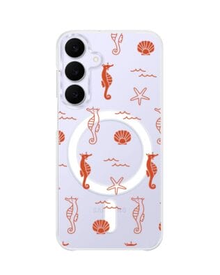 Etui do Samsung Galaxy S25 FE z MagSafe przeźroczyste, silikonowe Flexi, Summer Patterns, wakacyjne wzory