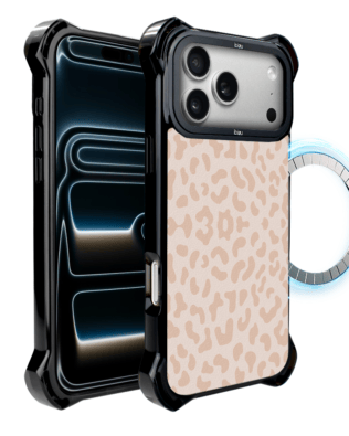 Etui do iPhone 17 Pro IBIZU DropGuard Ultra z MagSafe, Boho, Delikatna panterka