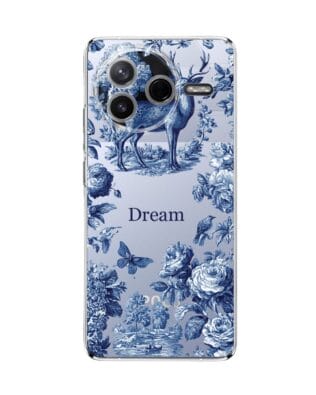 Etui do Xiaomi POCO F7 Pro przeźroczyste, silikonowe Flexi, Mystic, Dream Deer