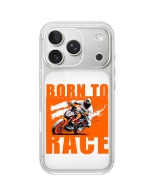 Etui do iPhone 17 Pro Max przeźroczyste, silikonowe Flexi, Bikers, Ścigacz