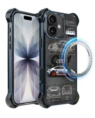 Etui do iPhone 17 IBIZU DropGuard Ultra z MagSafe, TechDrive, 911 GT3 RS