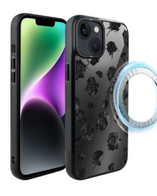 Etui do iPhone 14 IBIZU DropGuard Matt z MagSafe, Midnight, Sen róż