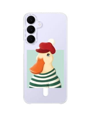 Etui do Samsung Galaxy S25 FE z MagSafe przeźroczyste, silikonowe Flexi, kaczuszka