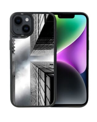 Etui do iPhone 14 IBIZU DropGuard Matt z MagSafe, Noir City, Drapacze chmur