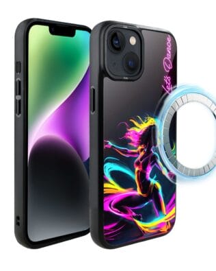 Etui do iPhone 14 IBIZU DropGuard Matt z MagSafe, #ElectroMove, Taneczny rytm