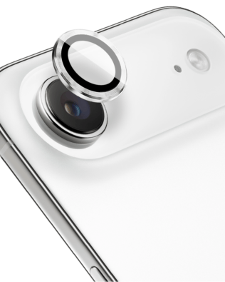 Metalowa osłona obiektywu aparatu ze szkła hartowanego 9H do iPhone Air, 1 zestaw, srebrna