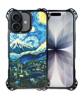 Etui do iPhone 17 IBIZU DropGuard Ultra z MagSafe, Van Gogh, gwieździsta noc