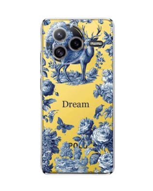 Etui do Xiaomi POCO F7 Ultra przeźroczyste, silikonowe Flexi, Mystic, Dream Deer