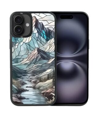 Etui do iPhone 16 IBIZU DropGuard Matt z MagSafe, Barwy Szkła, Górski Potok