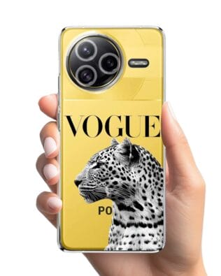 Etui do Xiaomi POCO F7 Ultra przeźroczyste, silikonowe Flexi, Positive Vibes, Tygrys Vogue