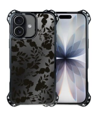 Etui do iPhone 17 IBIZU DropGuard Ultra z MagSafe, Midnight Mirror, Cienie liści