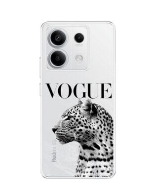 Etui do Xiaomi Redmi Note 13 Pro 5G przeźroczyste, silikonowe Flexi, Positive Vibes, Tygrys Vogue