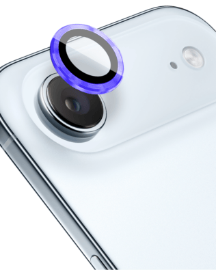 Metalowa osłona obiektywu aparatu ze szkła hartowanego 9H do iPhone Air, 1 zestaw, ultramaryna