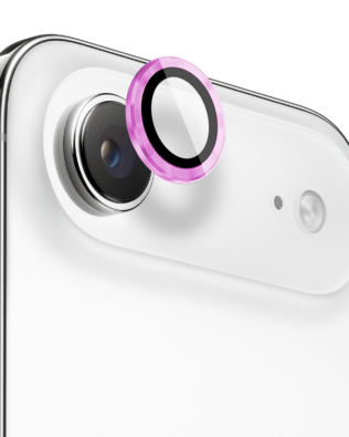 Metalowa osłona obiektywu aparatu ze szkła hartowanego 9H do iPhone Air, 1 zestaw, różowa