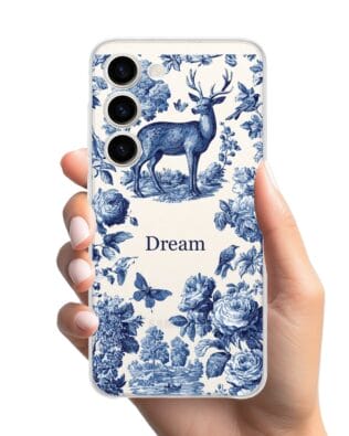 Etui do Samsung Galaxy S23 FE 5G przeźroczyste, silikonowe Flexi, Mystic, Dream Deer