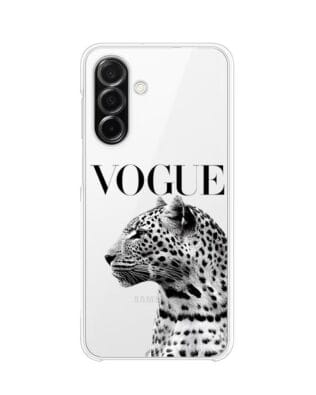 Etui do Samsung Galaxy A26 5G przeźroczyste, silikonowe Flexi, Positive Vibes, Tygrys Vogue