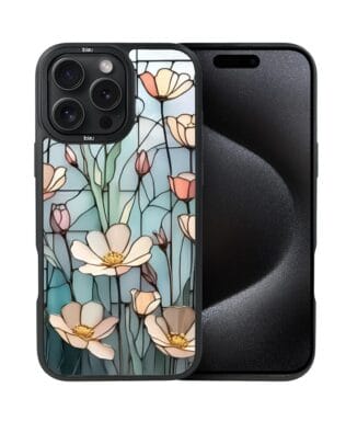 Etui do iPhone 15 Pro Max IBIZU DropGuard Matt z MagSafe, Barwy Szkła, Szept kwiatów polnych