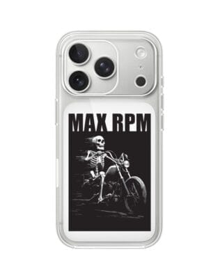 Etui do iPhone 17 Pro Max przeźroczyste, silikonowe Flexi, Bikers, Ghost Rider