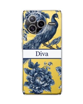 Etui do Xiaomi POCO F7 Ultra przeźroczyste, silikonowe Flexi, Mystic, Diva Peacock