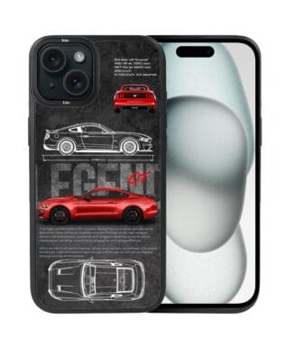 Etui do iPhone 15 IBIZU DropGuard Matt z MagSafe, TechDrive, GT V8 “Coyote”