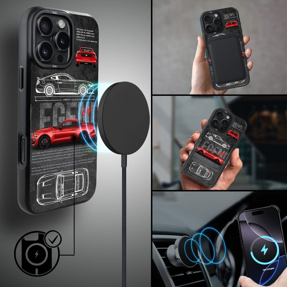 Etui do iPhone 16 Pro Max IBIZU DropGuard Matt z MagSafe, TechDrive, GT V8 “Coyote” - obrazek 8