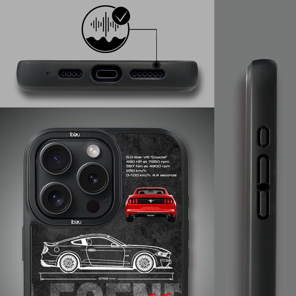 Etui do iPhone 16 Pro Max IBIZU DropGuard Matt z MagSafe, TechDrive, GT V8 “Coyote” - obrazek 6