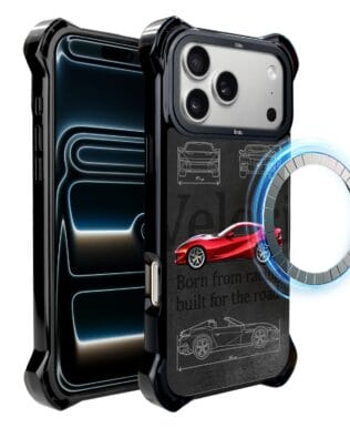 Etui do iPhone 17 Pro Max IBIZU DropGuard Ultra z MagSafe, TechDrive, 812 Superfast
