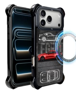 Etui do iPhone 17 Pro Max IBIZU DropGuard Ultra z MagSafe, GT V8 “Coyote”