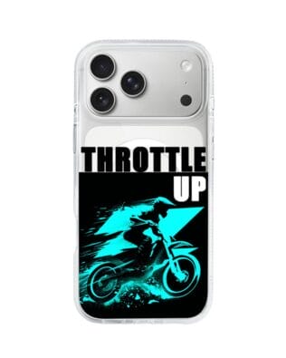 Etui do iPhone 17 Pro Max z MagSafe przeźroczyste, silikonowe Flexi, Bikers, Cross na maxa