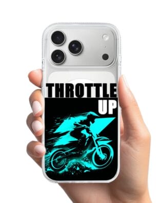 Etui do iPhone 17 Pro Max z MagSafe przeźroczyste, silikonowe Flexi, Bikers, Cross na maxa