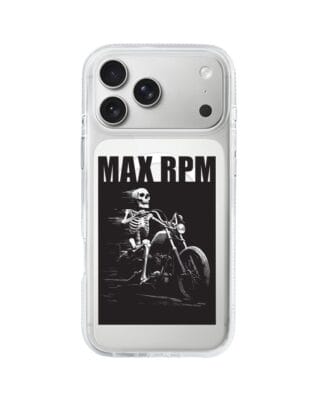 Etui do iPhone 17 Pro Max z MagSafe przeźroczyste, silikonowe Flexi, Bikers, Ghost Rider