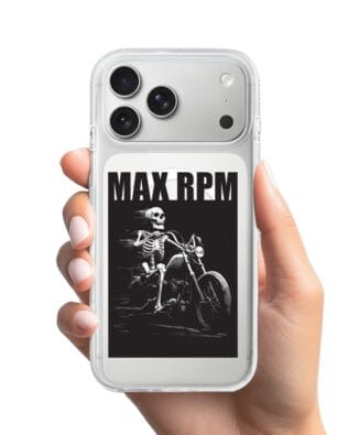 Etui do iPhone 17 Pro Max z MagSafe przeźroczyste, silikonowe Flexi, Bikers, Ghost Rider