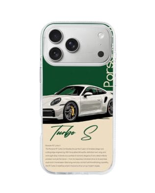 Etui do iPhone 17 Pro Max z MagSafe przeźroczyste, silikonowe Flexi, Szybkie Auta, Elegancja 911