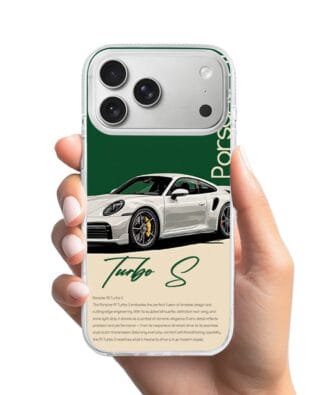 Etui do iPhone 17 Pro Max z MagSafe przeźroczyste, silikonowe Flexi, Szybkie Auta, Elegancja 911