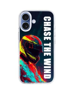 Etui do iPhone 17 z MagSafe przeźroczyste, silikonowe Flexi, Bikers, Chase The Wind