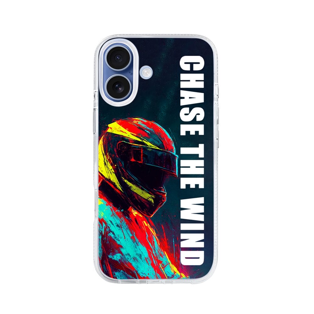 Etui do iPhone 17 z MagSafe przeźroczyste, silikonowe Flexi, Bikers, Chase The Wind